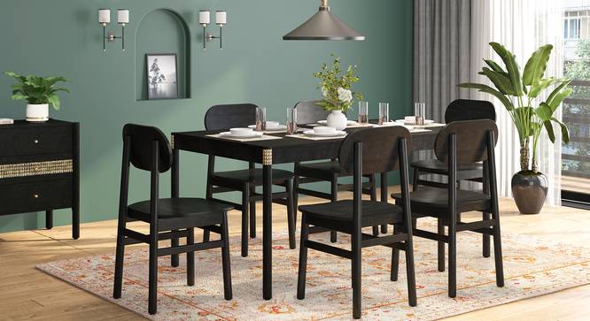 Gaku Dining Chair - Set of 2 (Charcoal Black) by Urban Ladder - Design 1 Full View - 476882