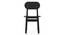 Gaku Dining Chair - Set of 2 (Charcoal Black) by Urban Ladder - Front View Design 1 - 476890