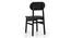 Gaku Dining Chair - Set of 2 (Charcoal Black) by Urban Ladder - Design 1 Side View - 476894