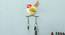 Painted Wall Bird Multicolor Metal 2 Key Holder (Multicolor) by Urban Ladder - Front View Design 1 - 476969