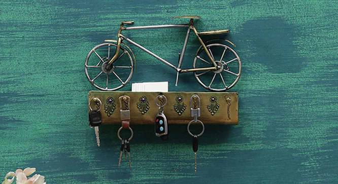 Cycle Multicolor Metal 5 Key Holder (Multicolor) by Urban Ladder - Front View Design 1 - 476972