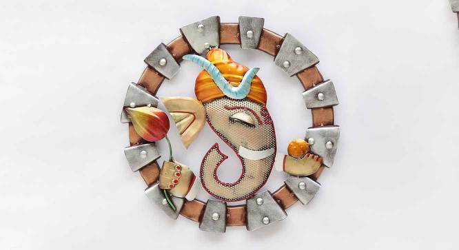 Ganesha Multicolor Metal Wall Accent (Multicolor) by Urban Ladder - Cross View Design 1 - 477065