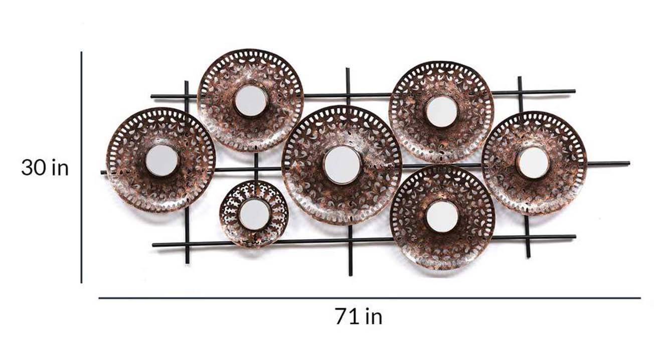 Multicolor Metal Wall Accent Urban Ladder