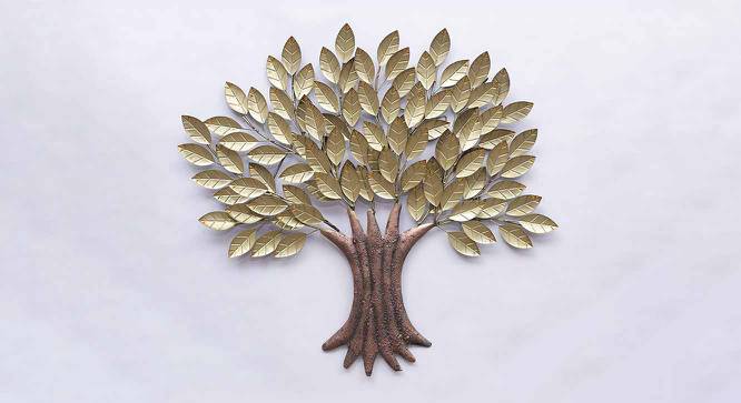 Golden Tree Multicolor Metal Wall Accent With Led (Multicolor) by Urban Ladder - Front View Design 1 - 477150