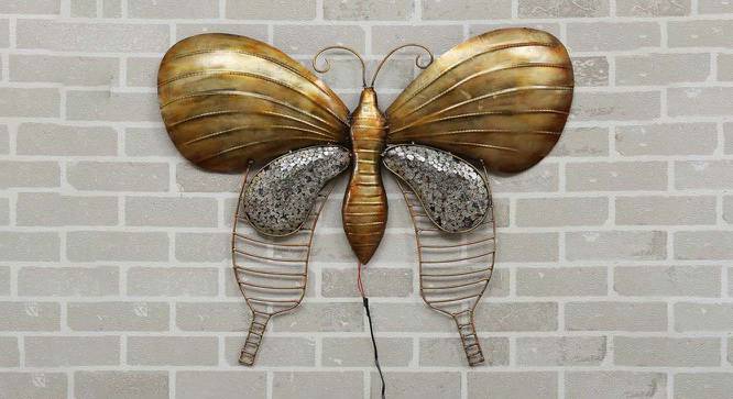Butterfly Multicolor Metal Wall Accent With Led (Multicolor) by Urban Ladder - Cross View Design 1 - 477162