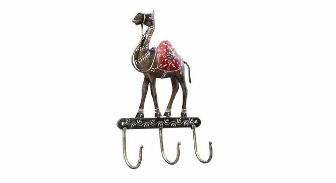 Camel Multicolor Metal 3 Key Holder (Multicolor) by Urban Ladder - Cross View Design 1 - 477163