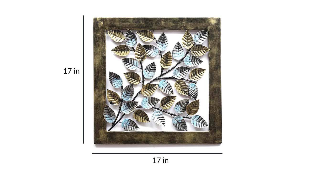 Multicolor Metal Wall Accent Urban Ladder