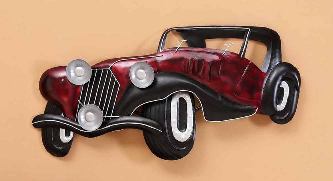Car Multicolor Metal Wall Accent (Multicolor) by Urban Ladder - Front View Design 1 - 477227