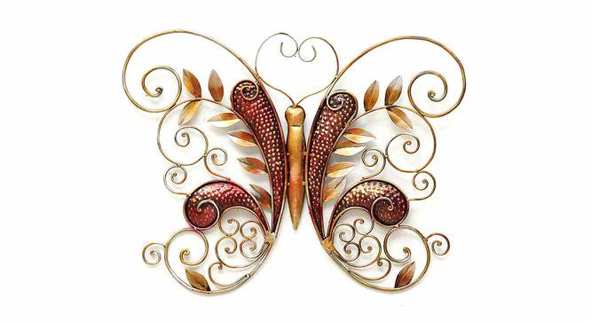 Butterfly Multicolor Metal Wall Accent (Multicolor) by Urban Ladder - Front View Design 1 - 477242