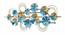 Blue Blooming Multicolor Metal Wall Accent (Multicolor) by Urban Ladder - Design 1 Side View - 477271