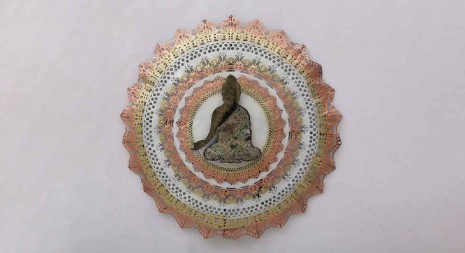 Buddha Circle Multicolor Metal Wall Accent With Led (Multicolor) by Urban Ladder - Front View Design 1 - 477337