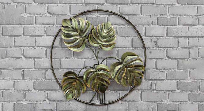 Iron Framed Leaf Multicolor Metal Wall Accent (Multicolor) by Urban Ladder - Front View Design 1 - 477439