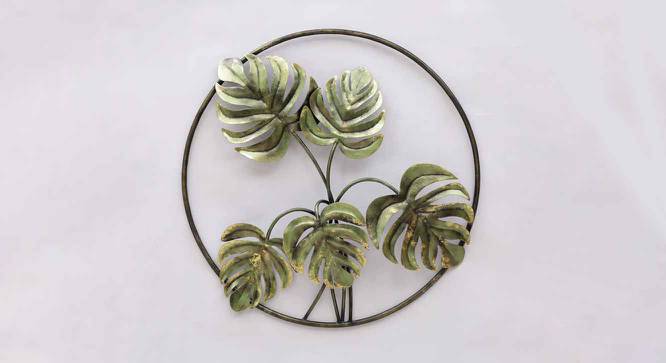 Iron Framed Leaf Multicolor Metal Wall Accent (Multicolor) by Urban Ladder - Cross View Design 1 - 477455