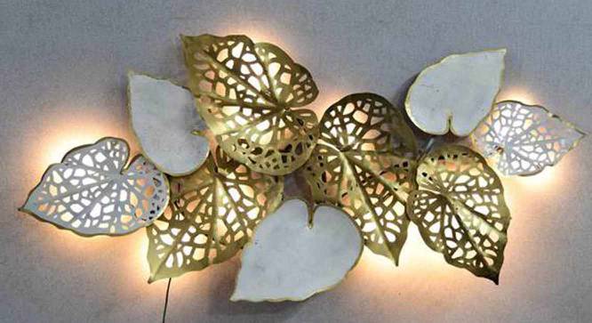 Floral Leaf Multicolor Metal Wall Accent With Led (Multicolor) by Urban Ladder - Front View Design 1 - 477571