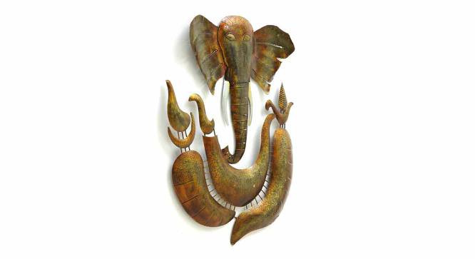 Lord Ganesha Multicolor Metal Wall Accent With Led (Multicolor) by Urban Ladder - Cross View Design 1 - 477643