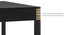 Gaku 6 Seater Dining set (Charcoal Black) by Urban Ladder - Close View Design 1 - 478424
