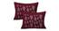 Alban Maroon Abstract 150 TC Cotton Double Size Bedsheet with 2 Pillow Covers (Maroon, Double Size) by Urban Ladder - Cross View Design 1 - 478480