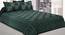 Kais Green Abstract 150 TC Cotton Double Size Bedsheet with 2 Pillow Covers (Green, Double Size) by Urban Ladder - Front View Design 1 - 478508