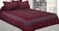 Nolhan Maroon Abstract 150 TC Cotton Double Size Bedsheet with 2 Pillow Covers (Maroon, Double Size) by Urban Ladder - Front View Design 1 - 478509