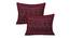 Nolhan Maroon Abstract 150 TC Cotton Double Size Bedsheet with 2 Pillow Covers (Maroon, Double Size) by Urban Ladder - Cross View Design 1 - 478517