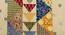 Zakaria Multicolor Abstract 150 TC Cotton Double Size Bedsheet with 2 Pillow Covers (Double Size, Multicolor) by Urban Ladder - Design 1 Side View - 478526