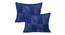 Kais Royal Blue Abstract 150 TC Cotton Double Size Bedsheet with 2 Pillow Covers (Royal Blue, Double Size) by Urban Ladder - Cross View Design 1 - 478634