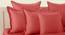 Adem Red Absract 210 TC Cotton Double Size Bedsheet with 2 Pillow Covers (Red, Double Size) by Urban Ladder - Cross View Design 1 - 478874