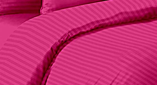 Adem Dark Pink Absract 210 TC Cotton Double Size Bedsheet with 2 Pillow Covers (Dark Pink, Double Size) by Urban Ladder - Cross View Design 1 - 479006