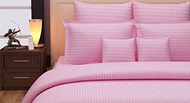 Mullen Pink Absract 210 TC Cotton Double Size Bedsheet with 2 Pillow Covers (Pink, Double Size) by Urban Ladder - Cross View Design 1 - 479007