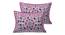 Sofiane Pink Abstract 150 TC Cotton Double Size Bedsheet with 2 Pillow Covers (Pink, Double Size) by Urban Ladder - Cross View Design 1 - 479052