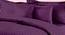 Adem Purple Absract 210 TC Cotton Double Size Bedsheet with 2 Pillow Covers (Purple, Double Size) by Urban Ladder - Cross View Design 1 - 479053