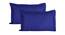 Adem Royal Blue Absract 210 TC Cotton Double Size Bedsheet with 2 Pillow Covers (Royal Blue, Double Size) by Urban Ladder - Cross View Design 1 - 479055