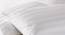 Adem White Absract 210 TC Cotton Double Size Bedsheet with 2 Pillow Covers (White, Double Size) by Urban Ladder - Rear View Design 1 - 479073