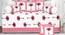 Zhuri Dark Pink Absract 180 TC Cotton Diwan Set - Set of 8 (Dark Pink) by Urban Ladder - Front View Design 1 - 479273