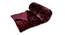 Farisha Maroon Absract 150 GSM Velvet Double Bed Quilt (Maroon, Double Size) by Urban Ladder - Design 1 Side View - 479518