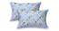 Melvyn Sky Blue Abstract 180 TC Cotton Double Size Bedsheet with 2 Pillow Covers (Sky Blue, Double Size) by Urban Ladder - Cross View Design 1 - 479577