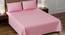 Leonard Baby Pink Abstract 180 TC Cotton Double Size Bedsheet with 2 Pillow Covers (Double Size, Baby Pink) by Urban Ladder - Front View Design 1 - 479635