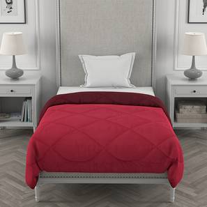 Summer Blankets Design Maroon & Pink Solids 250 GSM Microfiber Single Size Comforter