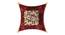 Amelie Maroon Absract 16*16 Inches Fabric Pillow Cover (41 x 41 cm  (16" X 16") Cushion Size, Maroon) by Urban Ladder - Front View Design 1 - 479672