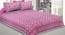 Raice Pink Abstract 180 TC Cotton Double Size Bedsheet with 2 Pillow Covers (Pink, Double Size) by Urban Ladder - Front View Design 1 - 479708