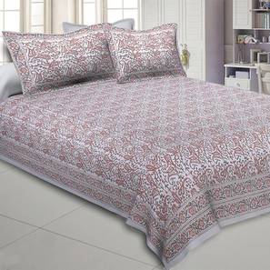 Bed Sheet Designs Design Brown Abstract 180 TC Cotton Double Size Bedsheet