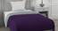 Ekiya Purple-Light Grey Solid 250 GSM Microfiber Single Bed Comforter (Single Size, Purple & Light Grey) by Urban Ladder - Front View Design 1 - 480013