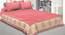 Donovan Pink Abstract 180 TC Cotton Double Size Bedsheet with 2 Pillow Covers (Pink, Double Size) by Urban Ladder - Front View Design 1 - 480014