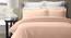 Melvin Light Peach Absract 210 TC Cotton Double Size Bedsheet with 2 Pillow Covers (Double Size, Light Peach) by Urban Ladder - Front View Design 1 - 480154