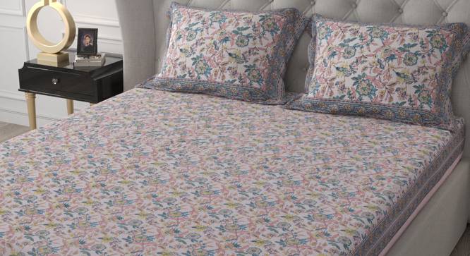 Paolo Multicolor Abstract 180 TC Cotton Double Size Bedsheet with 2 Pillow Covers (Double Size, Multicolor) by Urban Ladder - Cross View Design 1 - 480241