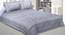 Yoan Grey Abstract 180 TC Cotton Double Size Bedsheet with 2 Pillow Covers (Grey, Double Size) by Urban Ladder - Front View Design 1 - 480272