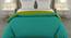 Falguni Sea Green-Lemon Green Solid 250 GSM Microfiber Double Bed Comforter (Blue, Double Size) by Urban Ladder - Front View Design 1 - 480308