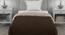 Ekiya Dark Brown-Off White Solid 250 GSM Microfiber Single Bed Comforter (Brown, Single Size) by Urban Ladder - Front View Design 1 - 480313