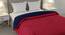 Falguni Navy Blue-Red Solid 250 GSM Microfiber Double Bed Comforter (Double Size, Navy Blue & Red) by Urban Ladder - Cross View Design 1 - 480323