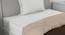 Ekiya Dark Brown-Off White Solid 250 GSM Microfiber Single Bed Comforter (Brown, Single Size) by Urban Ladder - Rear View Design 1 - 480348
